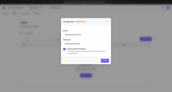Dashboard | Clerk.com screen