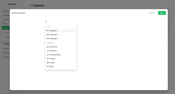 Initiative • Settings • nicelydone • Cycle screen