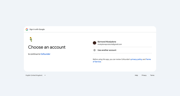 Sign in – Google accounts screen