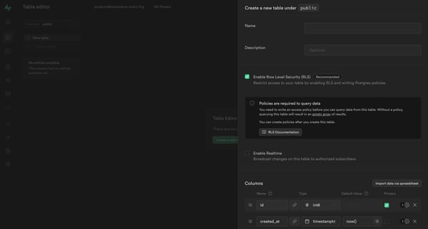 My Project | Supabase from Supabase