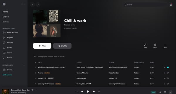 Chill | work – TIDAL from Tidal