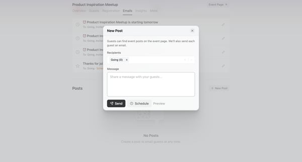 Product Inspiration Meetup · Luma screen