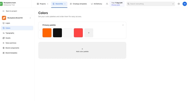 Creative Automation Platform screen