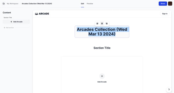 Edit Arcades Collection Wed Mar 13 2024 | Arcade screen