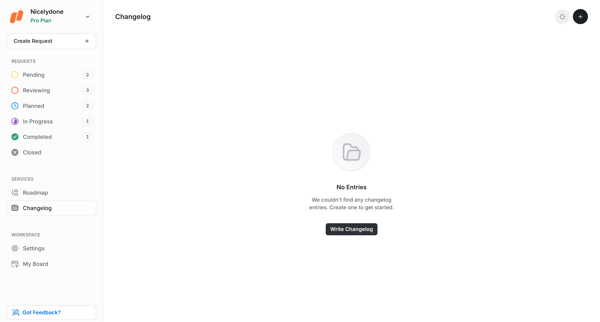 Changelog | UserJot screen