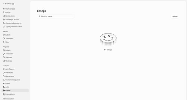 Emojis screen