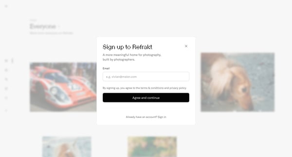 Refrakt screen