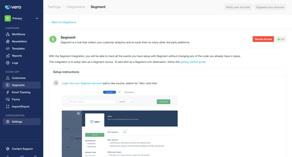 Vero screen