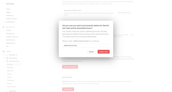NextJS test from Linear