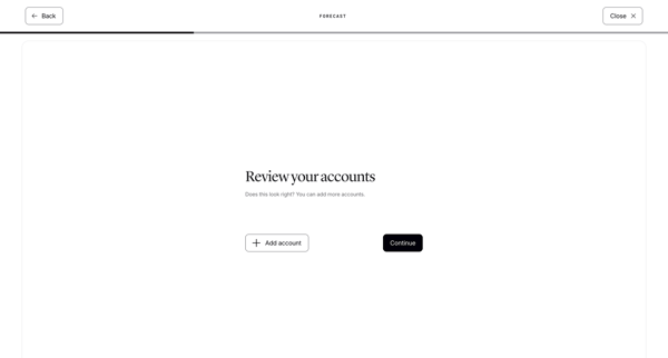 Origin Financial screen