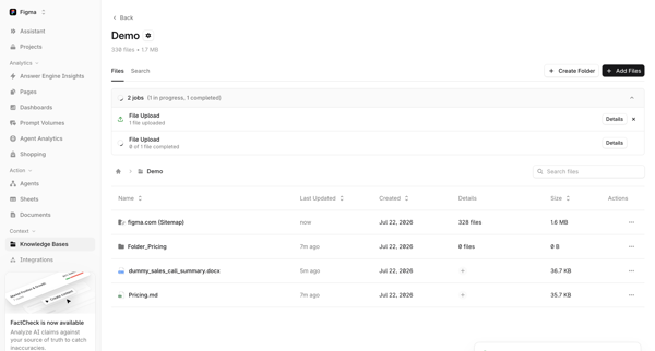 Profound | Answer Engine Optimization screen