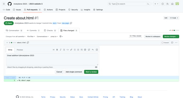 Create about.html by nicelydone-2023 · Pull Request 1 · nicelydon screen