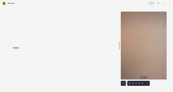 Hello screen