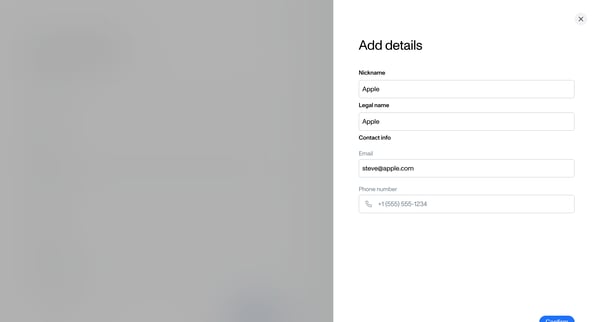 Add invoice • Tola screen