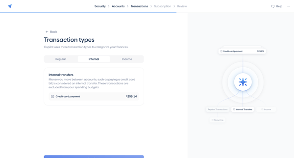 Copilot Money | Onboarding screen