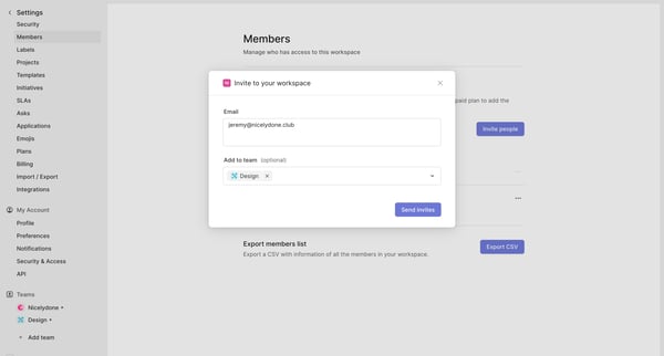 Members from Linear