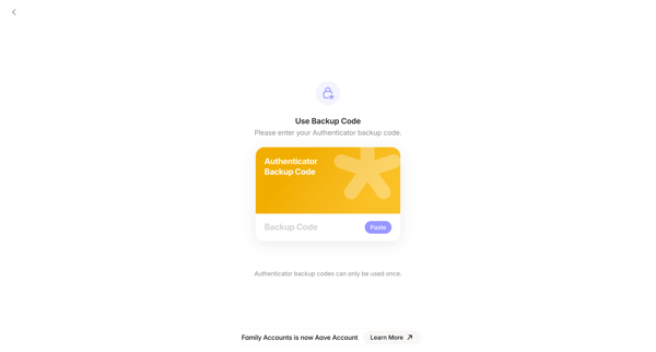 Aave Account screen