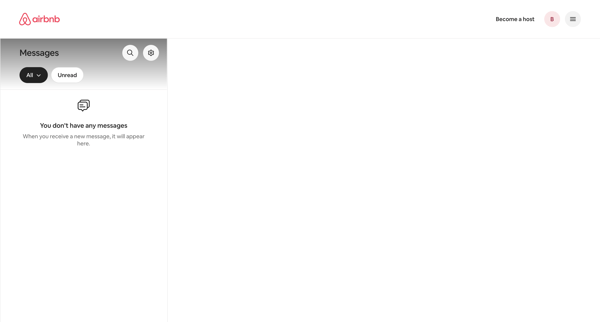 Messages • Airbnb screen