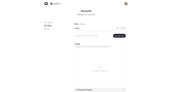Billing - Visitors screen