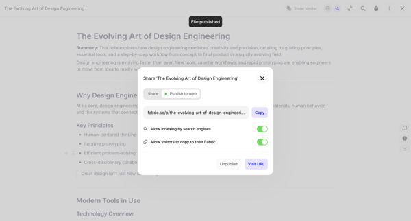 Fabric | The Evolving Art of Design Engineering screen