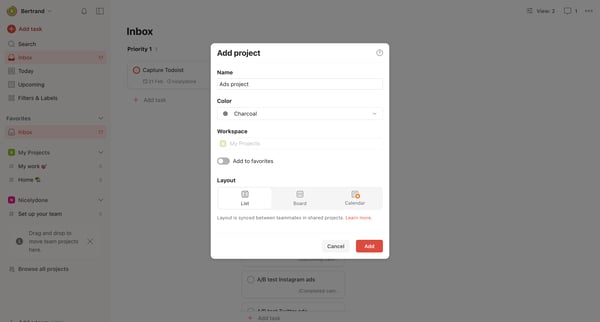Inbox – Todoist from Todoist