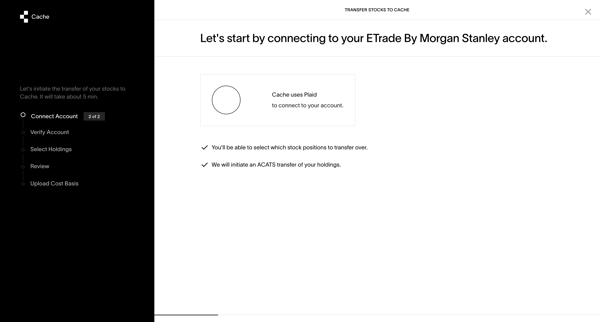 Cache – Transfer your holding screen