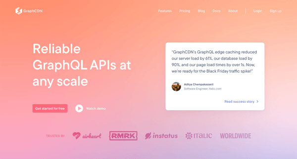 GraphCDN - The GraphQL CDN screen