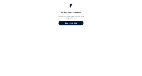 Front Login screen