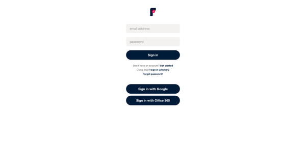 Front Login screen