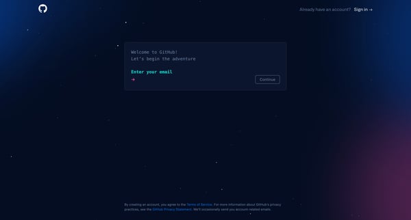 Join GitHub · GitHub screen