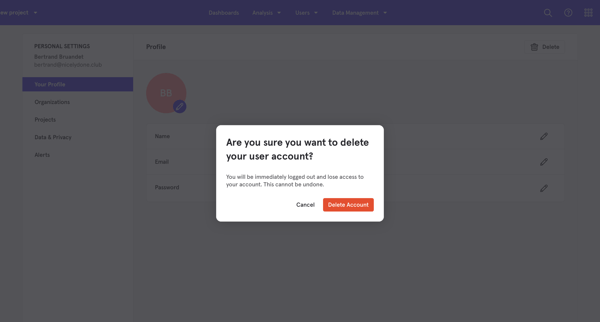 My new project - Settings - Mixpanel | Product Analytics from Mixpanel