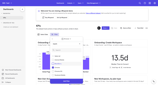 KPIs - B2B - SaaS - Mixpanel from Mixpanel