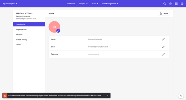 My new project - Settings - Mixpanel | Product Analytics from Mixpanel