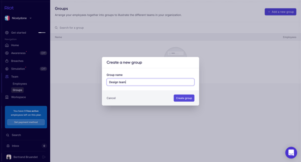 Groups (Nicelydone) • Riot screen