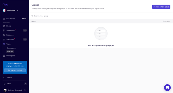 Groups (Nicelydone) • Riot screen