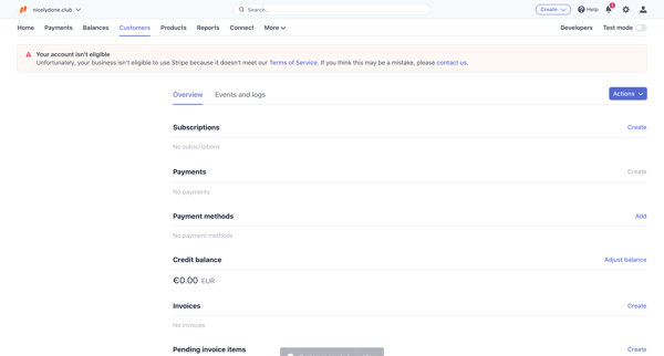 Customers – nicelydone.club – Stripe from Stripe