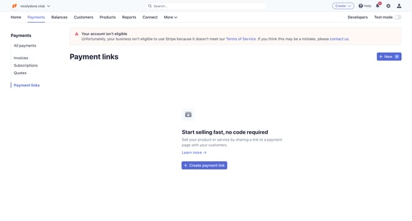 Payment links – nicelydone.club – Stripe from Stripe