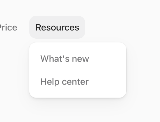 Aboard — Flyout menu component