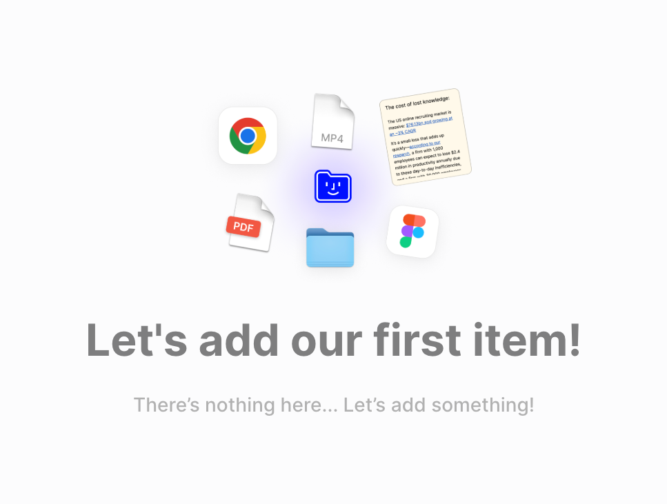 Fabric — Empty state component