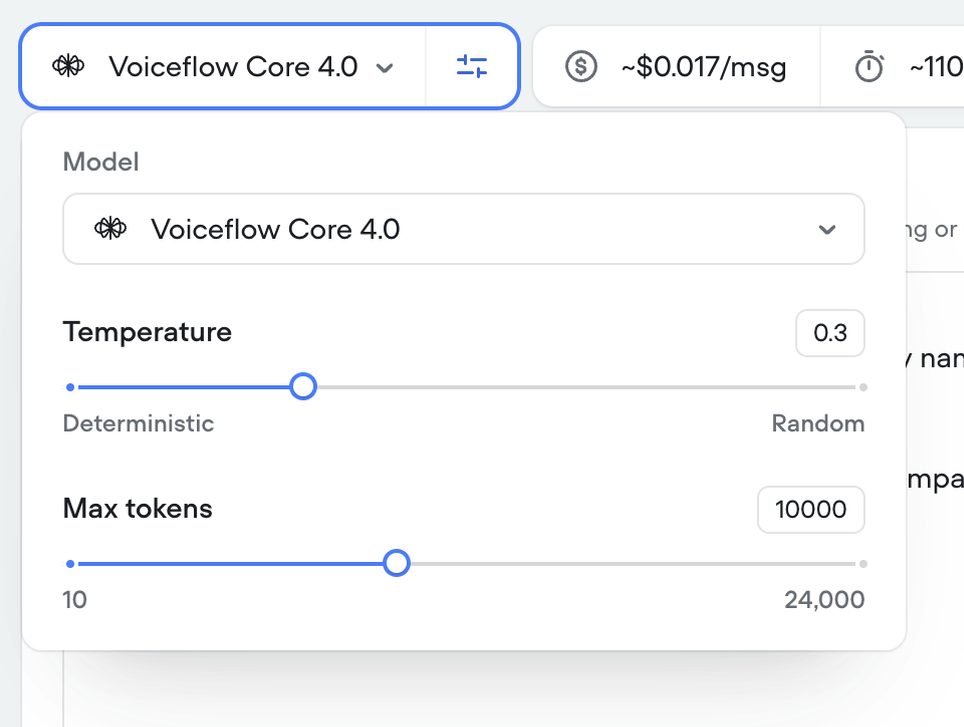 Voiceflow — Slider component