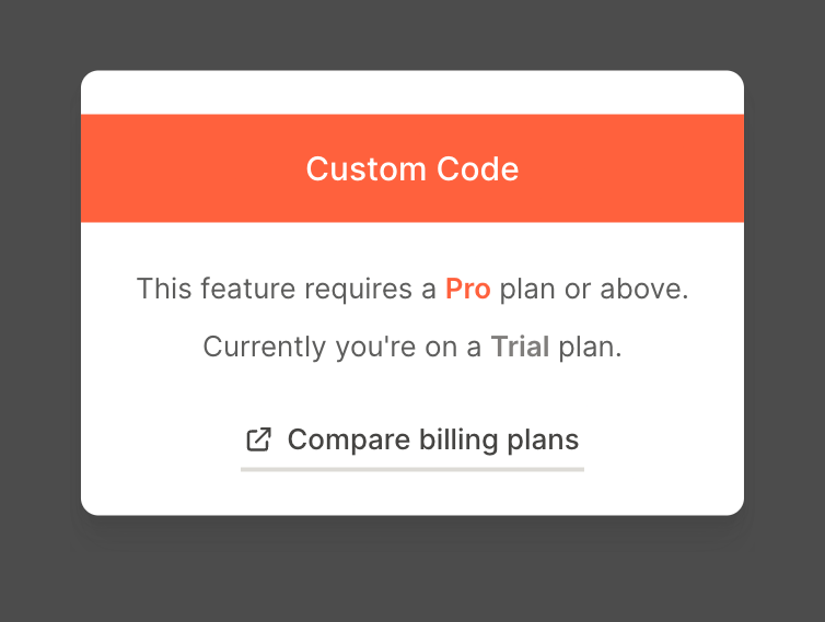 QuestionScout — Upgrade your plan component