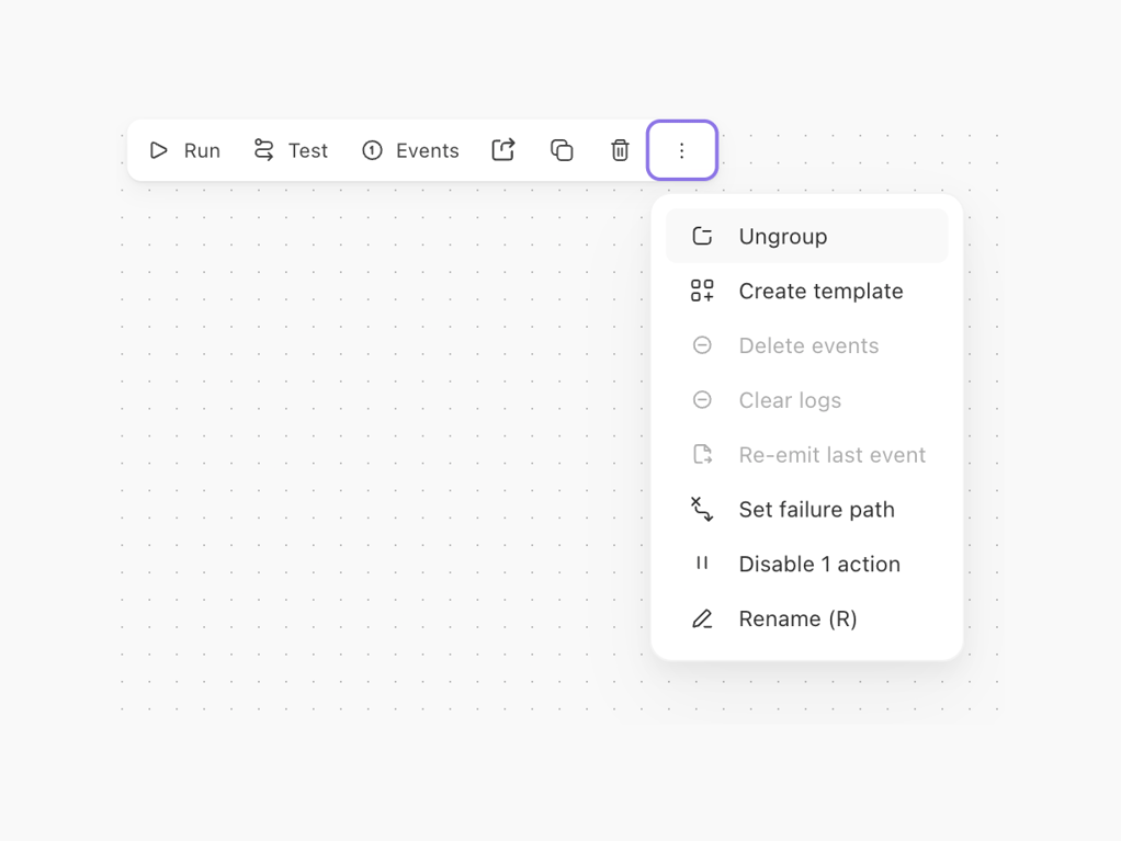 Tines — Dropdown menu component
