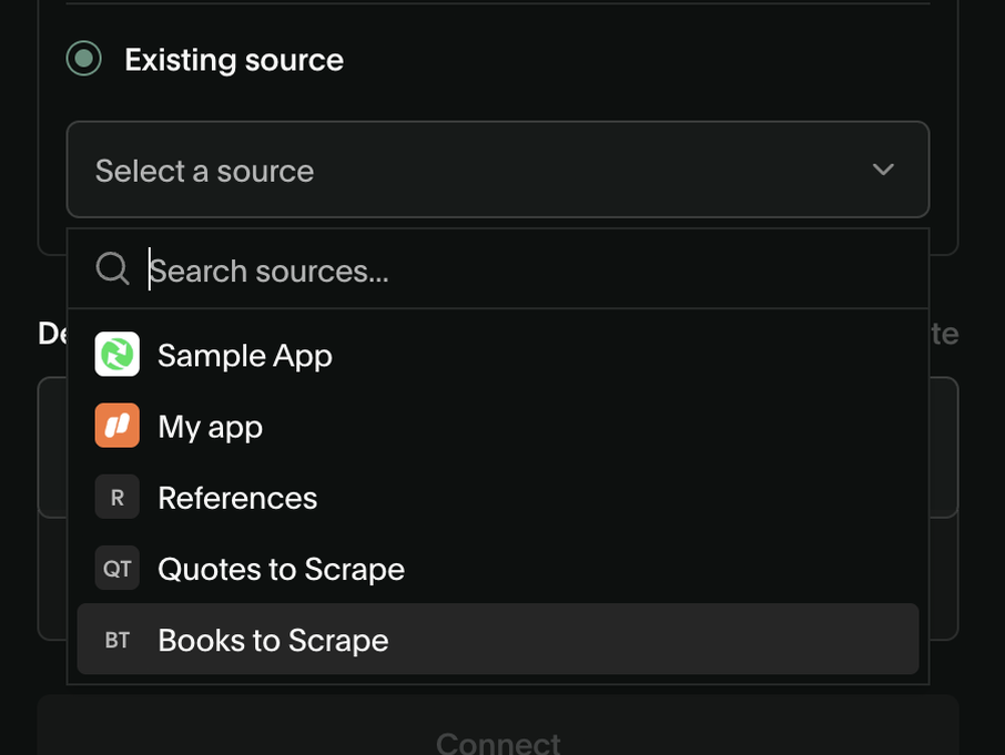 Deck — Dropdown menu component