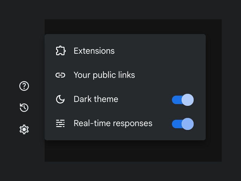 Gemini — Theme settings component