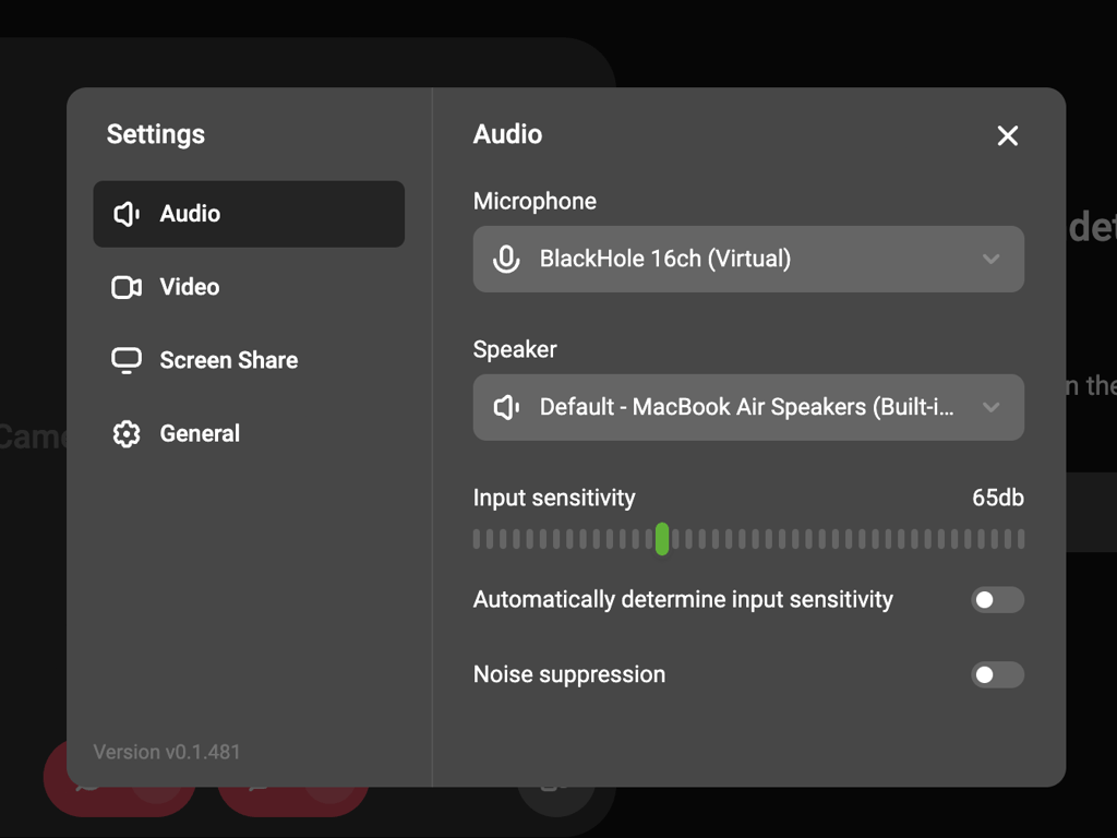 Kinescope — Modal component