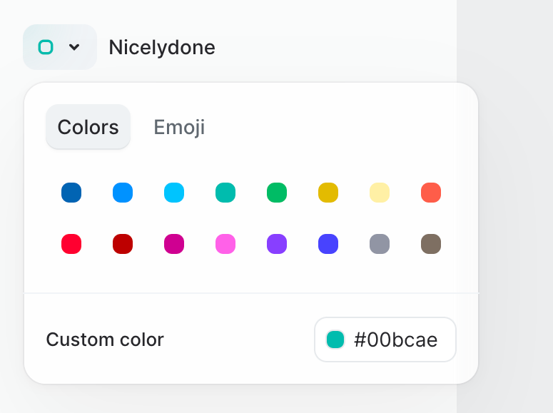 Dona — Color picker component