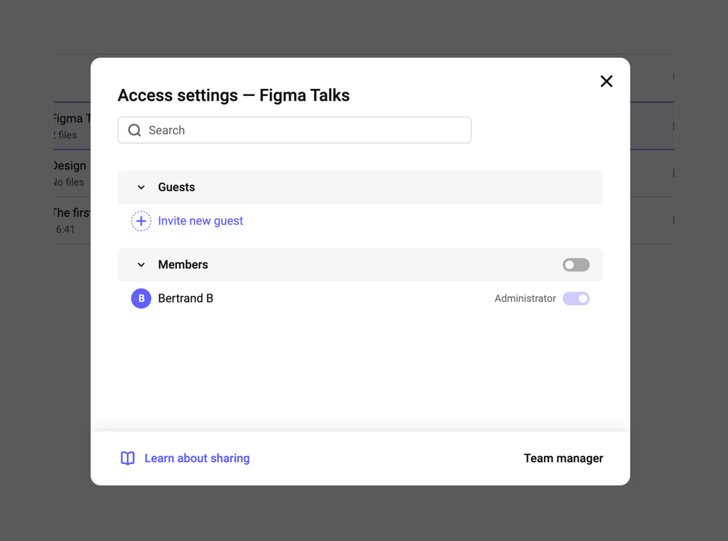 Kinescope — Modal component