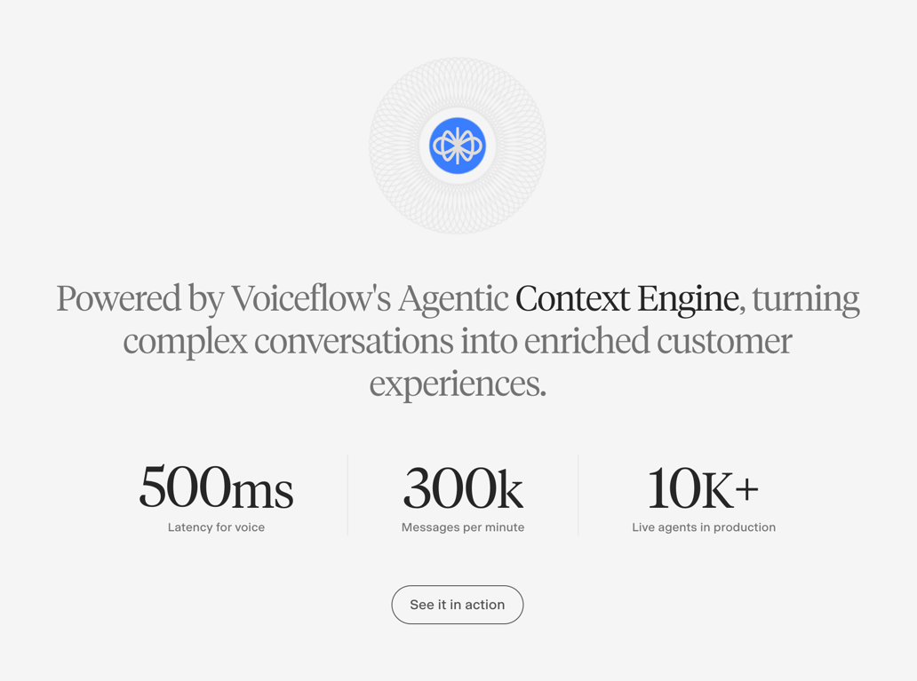 Voiceflow — Social proof component