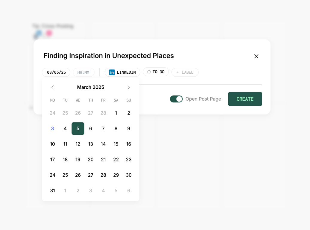 Assembly — Datepicker component