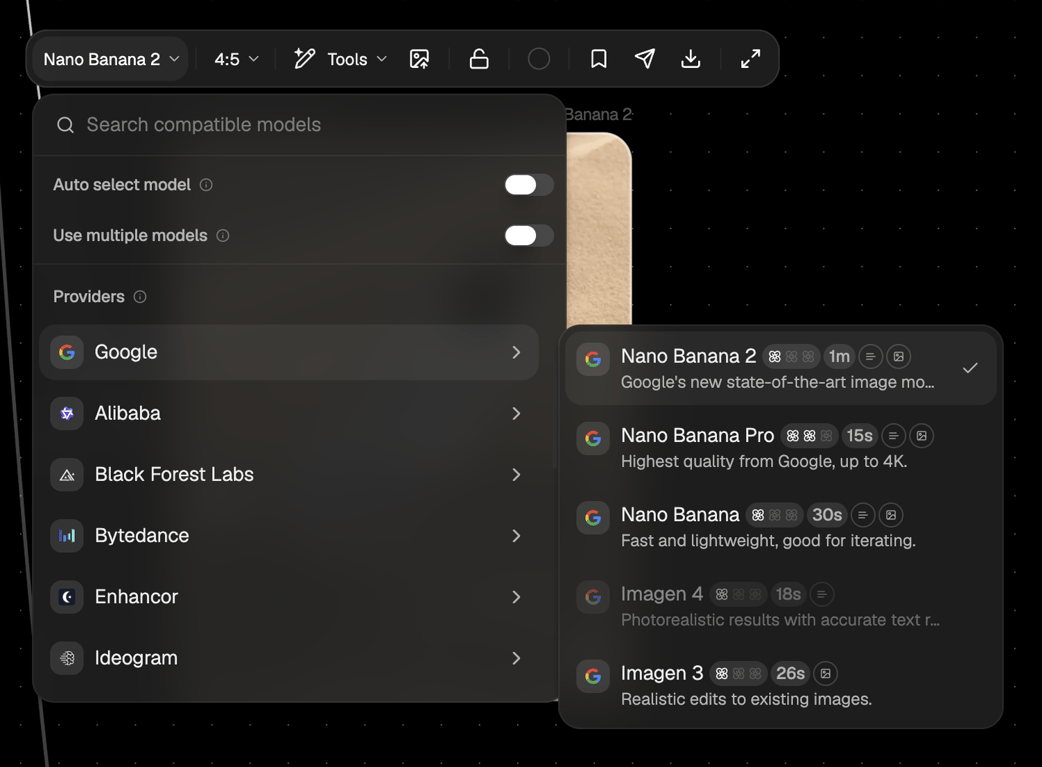 Flora — Dropdown menu component